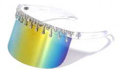 Rhinestone Visor Sunglasses rh-3247-clr
