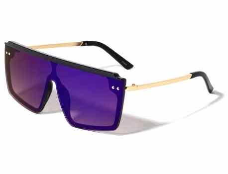 Rimless One Piece Shield Sunglasses p30439