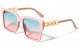 Retro Cat Eye Chain Temple Sunglasses p30436