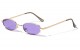 Metallic Color Lens Oval  Sunglasses m10613-co
