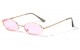 Metallic Color Lens Oval  Sunglasses m10613-co