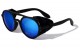 Round Leather Side Shield Sunglasses p30379