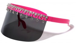 Rhinestone Super Dark Visor rh-3247-sd