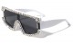 Lion Rhinestone Flat Top Shield Rectangle rh-3251