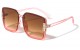Rhinestone Butterfly Thin Frame Sunglasses rh-3256