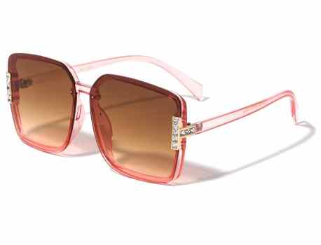 Rhinestone Butterfly Thin Frame Sunglasses rh-3256