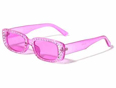Rhinestone Rectangle Sunglasses rh-3263