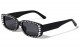 Rhinestone Rectangle Sunglasses rh-3263