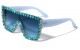 Rhinestone Square Frame Sunglasses rs1977