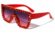 Rhinestone Square Frame Sunglasses rs1977