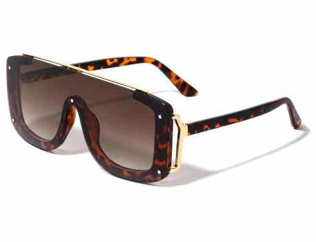 Rimless One Piece Fashion Sunglasses p30412