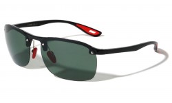 Rimless Metal Accent Sports Sunglasses m10659
