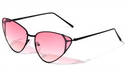 Metallic Cateye  Color Lens Sunglasses m10691-co