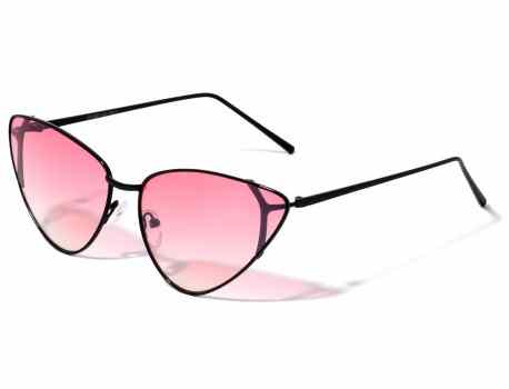 Metallic Cateye  Color Lens Sunglasses m10691-co