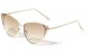 Metallic Cateye  Color Lens Sunglasses m10691-co