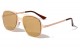Metallic  Flat Aviator Sunglasses m10206