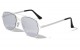 Metallic  Flat Aviator Sunglasses m10206