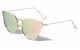 Metallic Cat Eye Frame Sunglasses m10214-ft