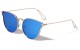 Metallic Cat Eye Frame Sunglasses m10214-ft