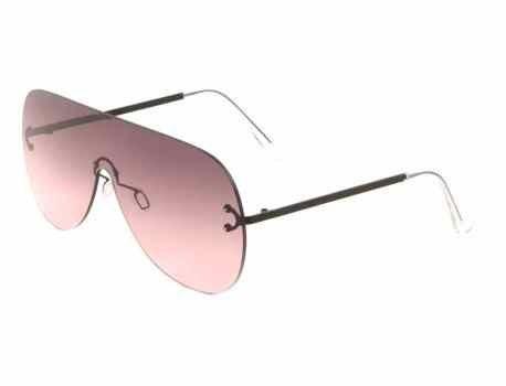 Rounded Rimless Sunglasses m10544-oc