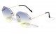 Rimless Butterfly Color Lens m10582-oc
