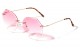 Rimless Butterfly Color Lens m10582-oc