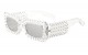 Rhinestone Square Thick Temple Frame rh-3201