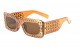 Rhinestone Square Thick Temple Frame rh-3201