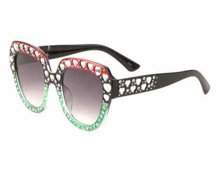 Rhinestone Butterfly Frame Sunglasses rh-3216