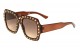 Rhinestone Square Frame Sunglasses rh-3231