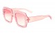 Rhinestone Square Frame Sunglasses rh-3231