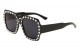 Rhinestone Square Frame Sunglasses rs1977