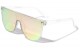 Plastic Oversized Shield Splatter Sunglasses p6692