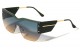 Semi-Rimless One Piece Lens Sunglasses p30666