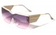 Semi-Rimless One Piece Lens Sunglasses p30666