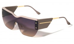 Semi-Rimless One Piece Lens Sunglasses p30666