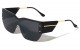 Semi-Rimless One Piece Lens Sunglasses p30666