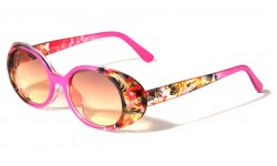 Crystal Color Frame Oval Sunglasses p1119