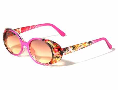 Crystal Color Frame Oval Sunglasses p1119