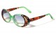 Crystal Color Frame Oval Sunglasses p1119