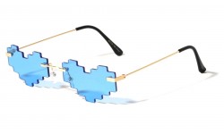 Pixel Heart Frame Sunglasses m10976-heart
