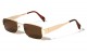 Metal Rectangle Frame Sunglasses m10975