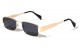 Metal Rectangle Frame Sunglasses m10975