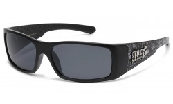 Locs Skull Printed Temple Sunglasses loc91125-skl