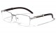 Wood Patterns Clear Lens Glasses m4003-clr