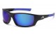 Blue Tech Lens Sporty Wrap Shades ab-1105