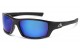 Blue Tech Lens Sporty Wrap Shades ab-44