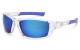 Blue Tech Lens Sporty Wrap Shades ab-44