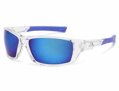 Blue Tech Lens Sporty Wrap Shades ab-44