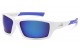 Blue Tech Lens Sporty Wrap Shades ab-1105